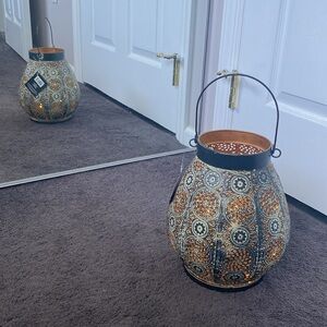 LuxuryLite Decorative Metal Fairy Light Globe Lantern